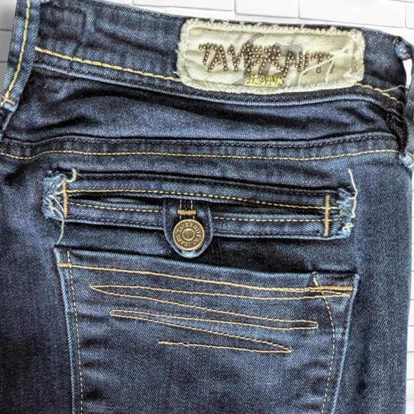 Taverniti Low Rise Jeans Distressed Vintage Denim Loop Tab Pocket Size 31 - Picture 4 of 7